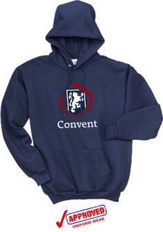 CONVENT - Port & Company -  Fleece Pullover Hooded Sweatshirt, Navy